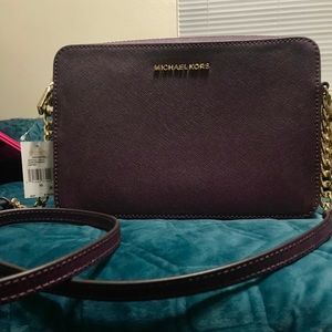 Authentic Michael Kors Leather Crossbody Bag